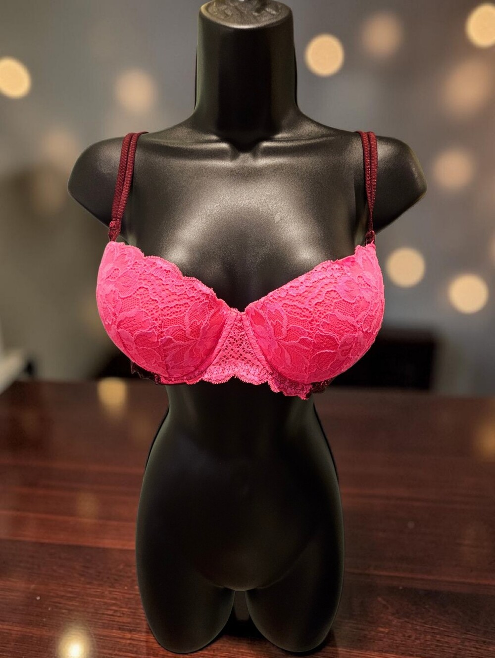 Pink By Victoria's Secret Date Pushup Bra Sz 36D